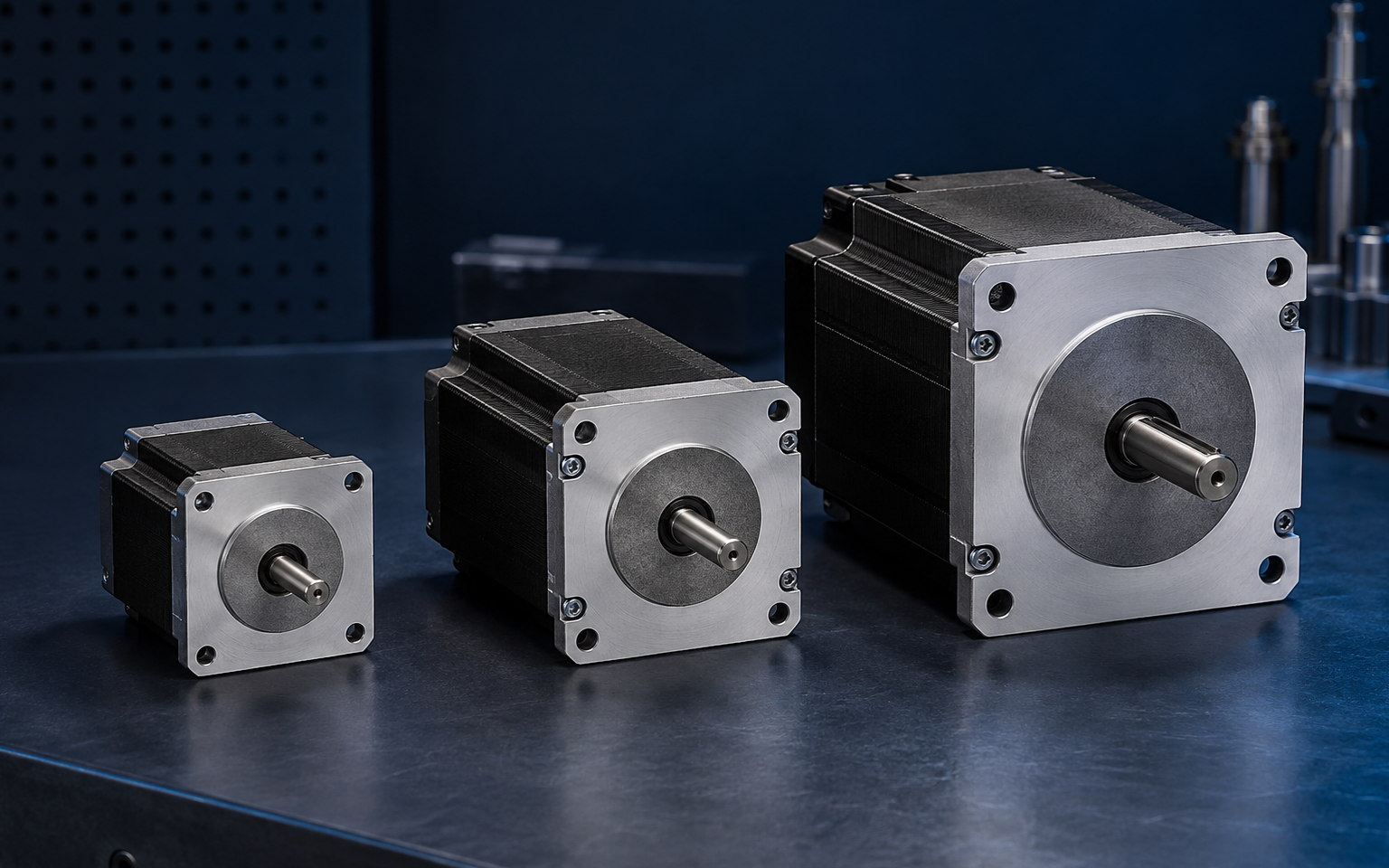 Brand-neutral NEMA hybrid stepper motors
